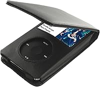 Vista 1 de Funda de piel sintética negra para Apple iPod Classic 5ª y 6ª