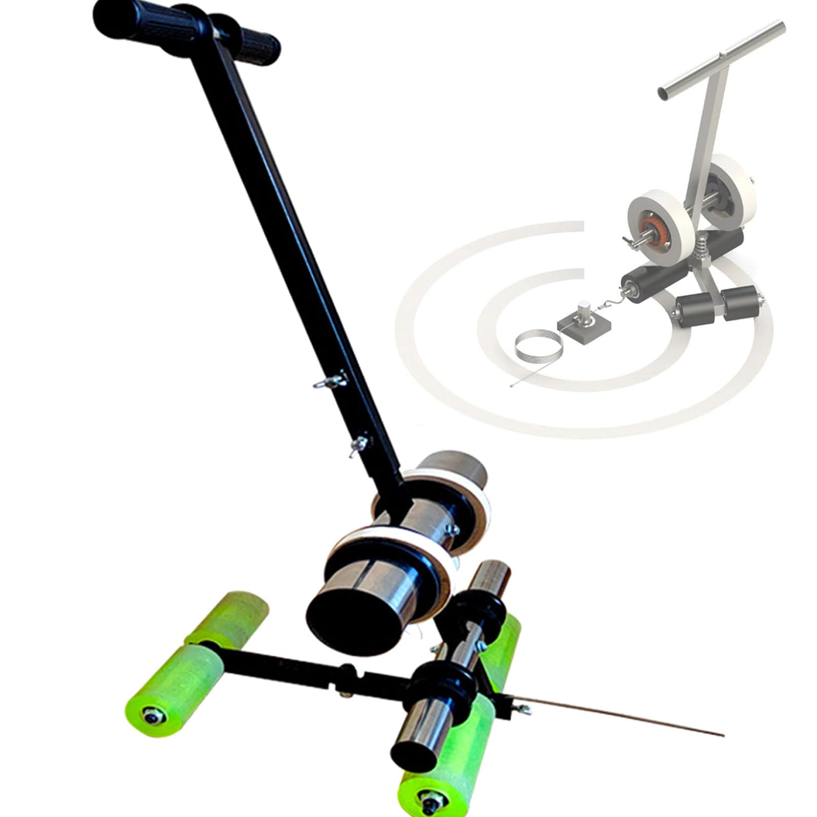 asdchZen Floor Tape Applicator, Manual Applicator Machine, Tape Marking Machine Hand-Push, Walk-Behind Tape Dispenser For Painting/Lane Marking/Sports/Storage Areas Etc