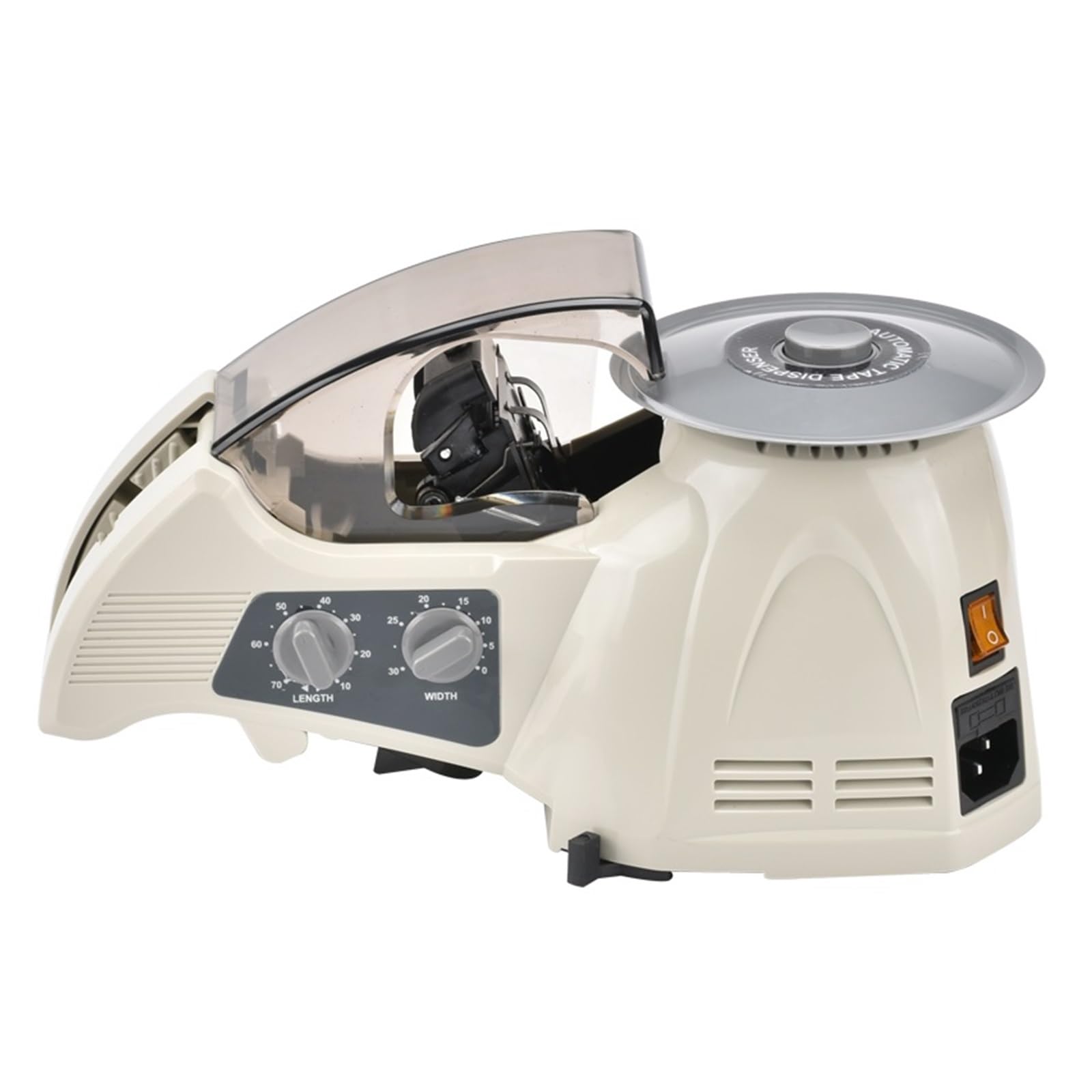 Ribbon Cutter RT-3000 Automatic Tape Cutting Machine, Disc Tape Cutting Machine Width 5-25MM Length 10-60MM Self-Adhesive Paper Dispenser