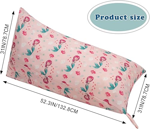 Miniatura 10 de LOLOMLO Funda para puf de almacenamiento de animales de peluche, 52 x 31 pulgadas, puf extra grande con cremallera YKK, sofá para asiento sentado