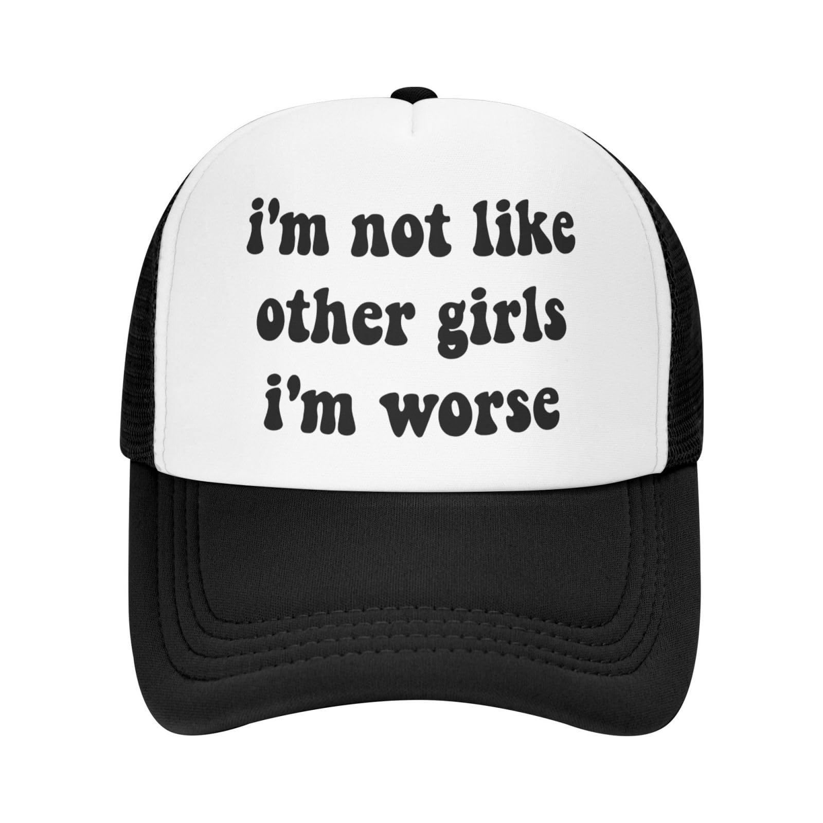You Find It Offensive? I Find It Funny Trucker Hats for Women Black Men Retro Trucker Black Hats for Men