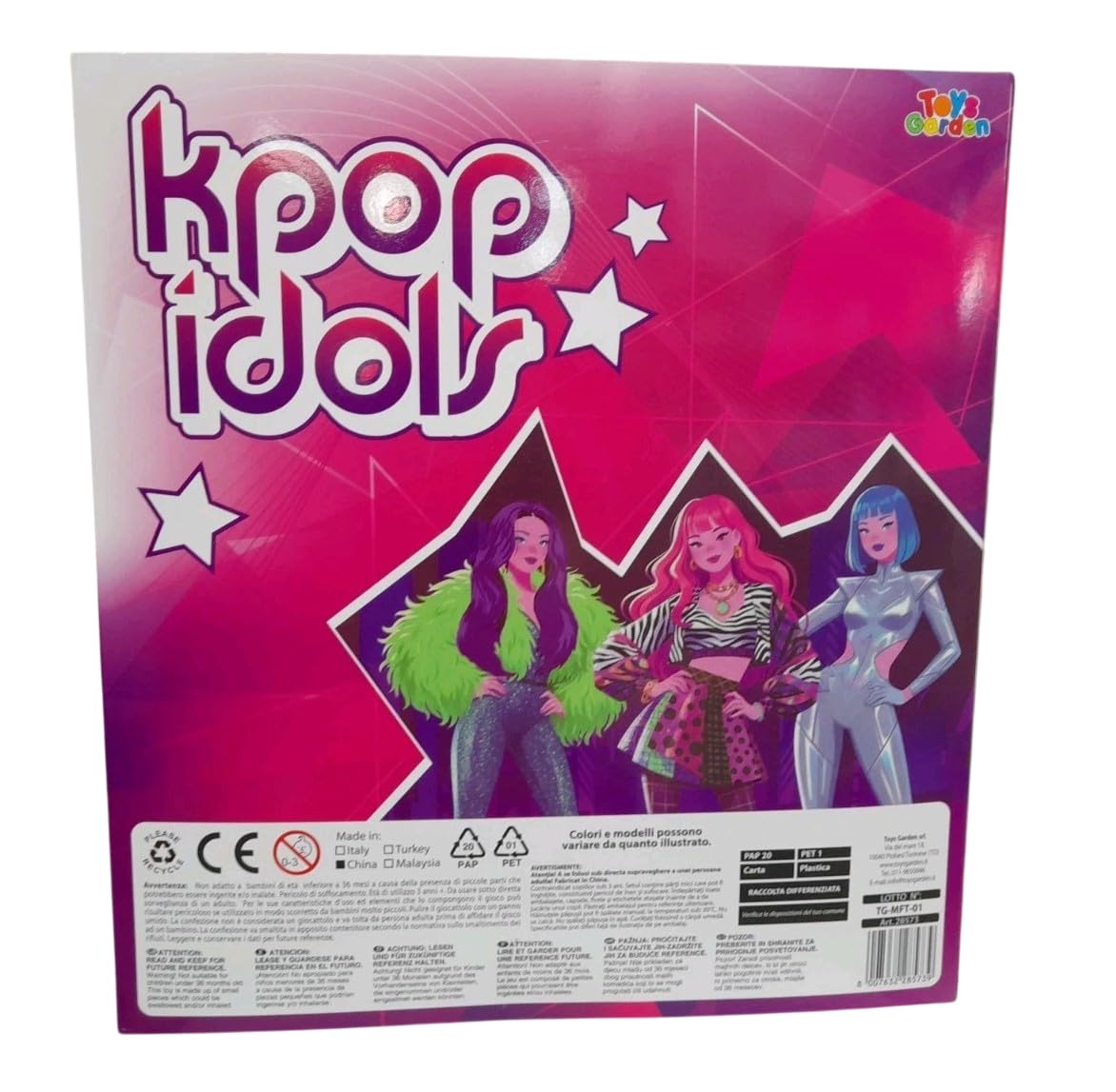 Microphone karaoké K pop Idols Stars Rumi Mira Zoeycon perche réglable connexion MP3/smartphone, jouet pour filles 100 cm, lumières + lot de 3 poupées H 30 cm – Idée cadeau