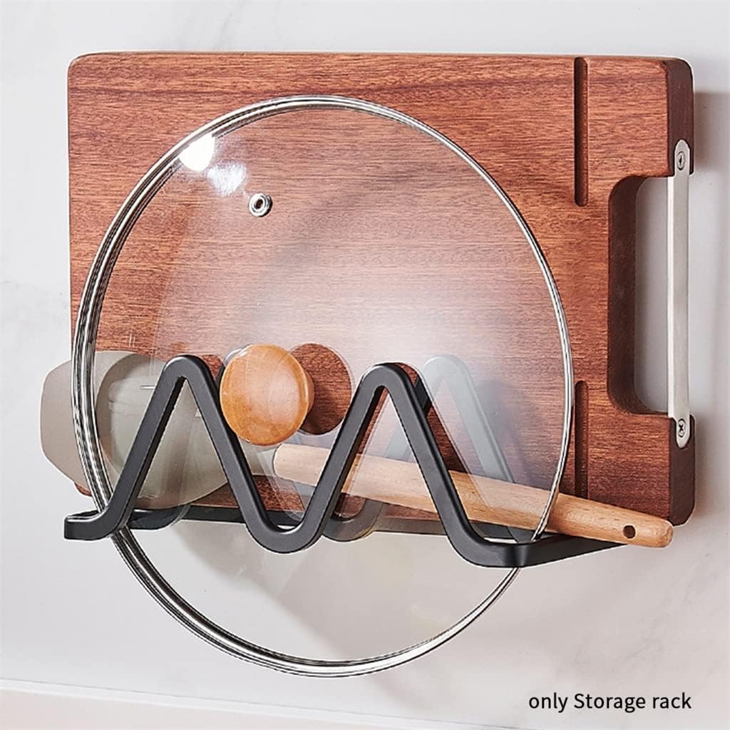 Organizer Wall Mounted Pot Lid Holder Layer for Plates Cutting Boards Storage Rack Trays Bakeware