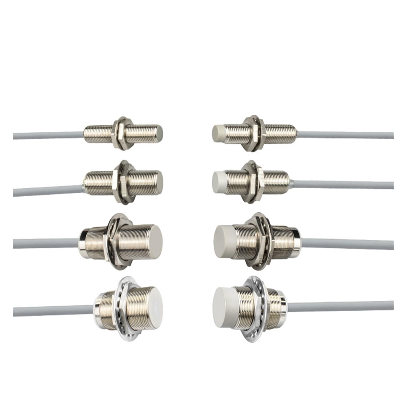 NVSFZGIYG DC24v IP67 Metal Detection Long Sensing PNP NPN NC Proximity Position Sensor M12 M18 M30 Copper Tube(NPN NC)