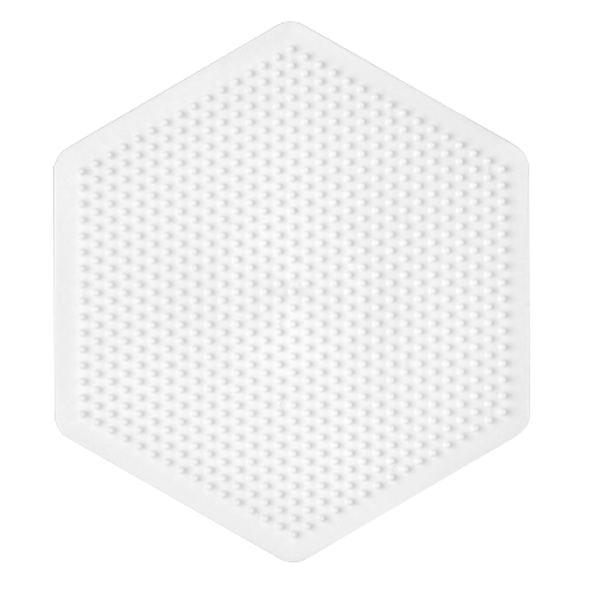 Placa Pegboard Con Forma Hexagonal Transparente De 15 Cm Para Hama Beads Midi