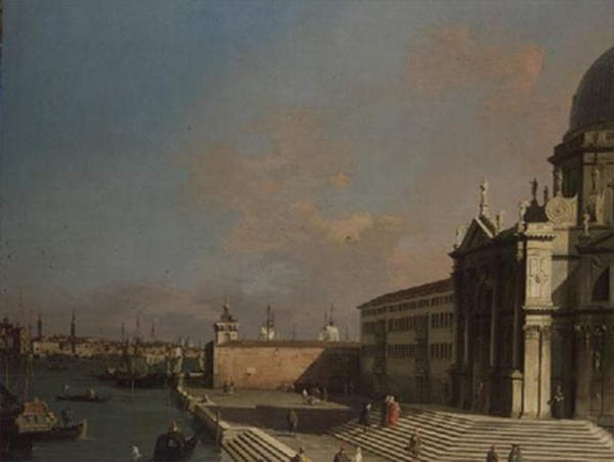 POSTERIIk Vintage Print Pop Art Landscape Artwork the Entrance to the Grand Canal by Canaletto Art Prints for Office Home Decor 60x90cm