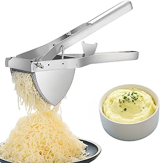 Sponsored Ad - Shoxil Potato Ricer Good Grip, Potato Masher Stainless Steel Professional Masher Kitchen Tool Fruit Press B...