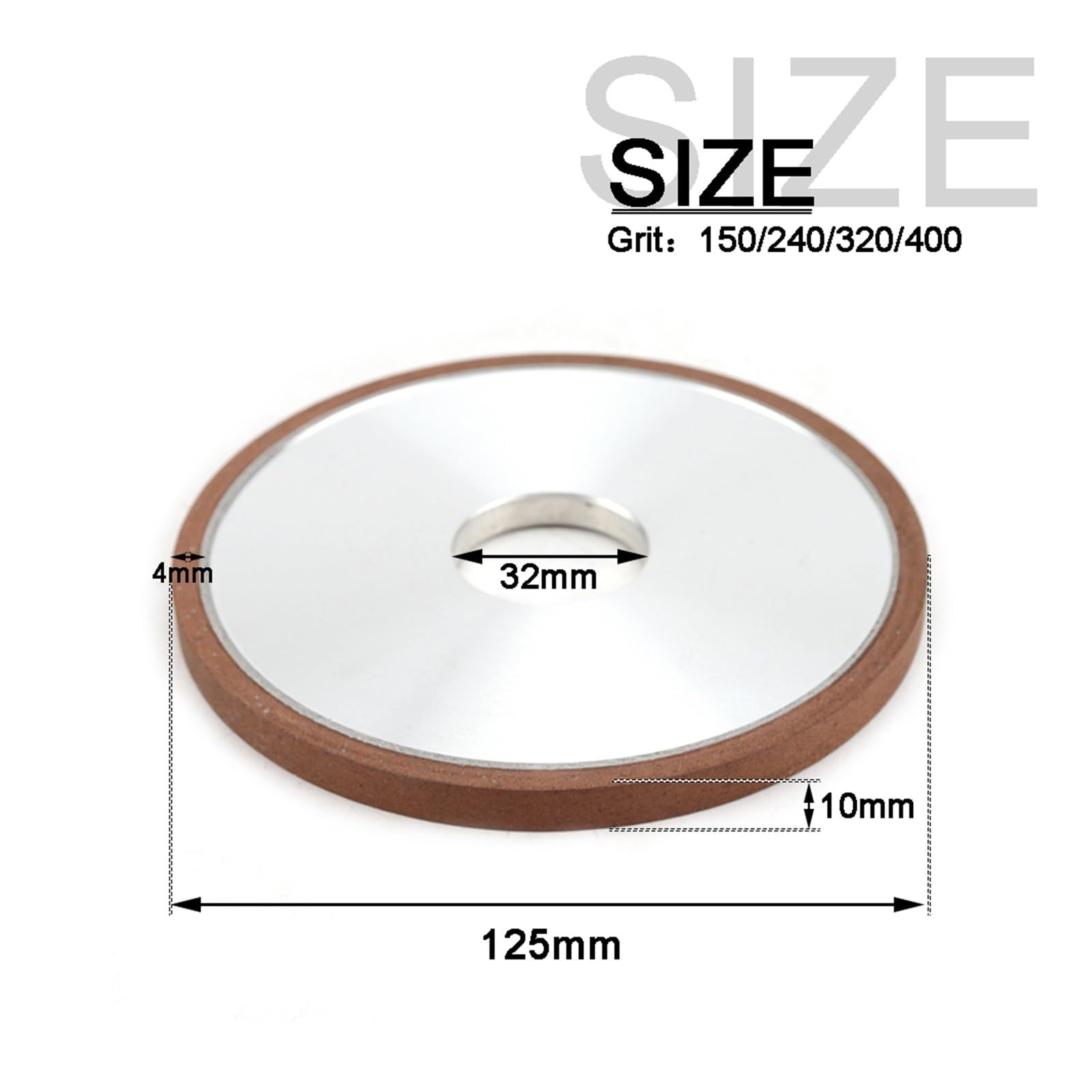 80-200mm Flat Diamond Abrasive Grinding Wheel For Alloy Steel Ceramic Sharpener Grinder