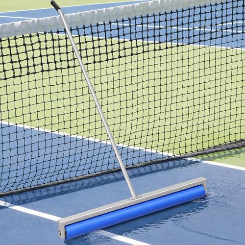 Tennis Court Squeegee Lightweight Quick Clearing Tools for Tennis Basketball Sports Court Silver