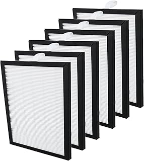 Spares2go HEPA Filter compatible with Meaco Dehumidifier 12L 12LE Low Energy Platinum 6 x Filters