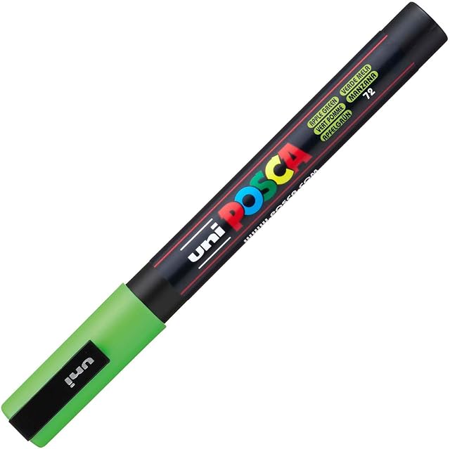 Uni-Ball Posca PC-3M - 1.5mm Fine Bullet Tip Marker - Apple Green