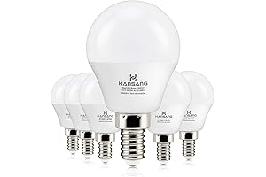 60W Equivalent Hansang E12 Led Bulb, 5000K Daylight White