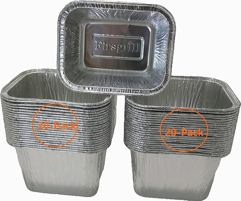 Paquete de 40 revestimientos para vasos de grasa para parrilla Pit Boss y parrilla de gas portátil para fumadores campestres (40)