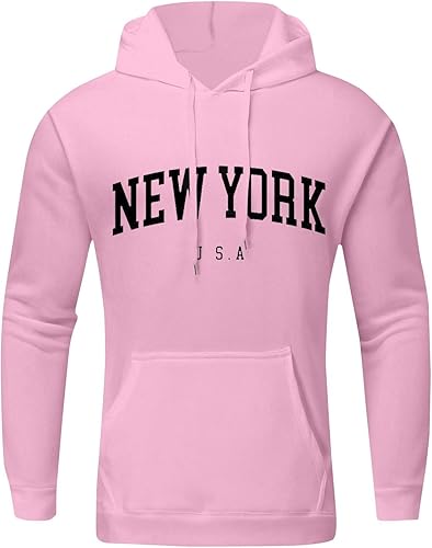 Miniatura 10 de WENKOMG1 Sudadera con capucha para hombre, talla grande y alta, para primavera, otoño, manga larga, casual, holgada, atlética