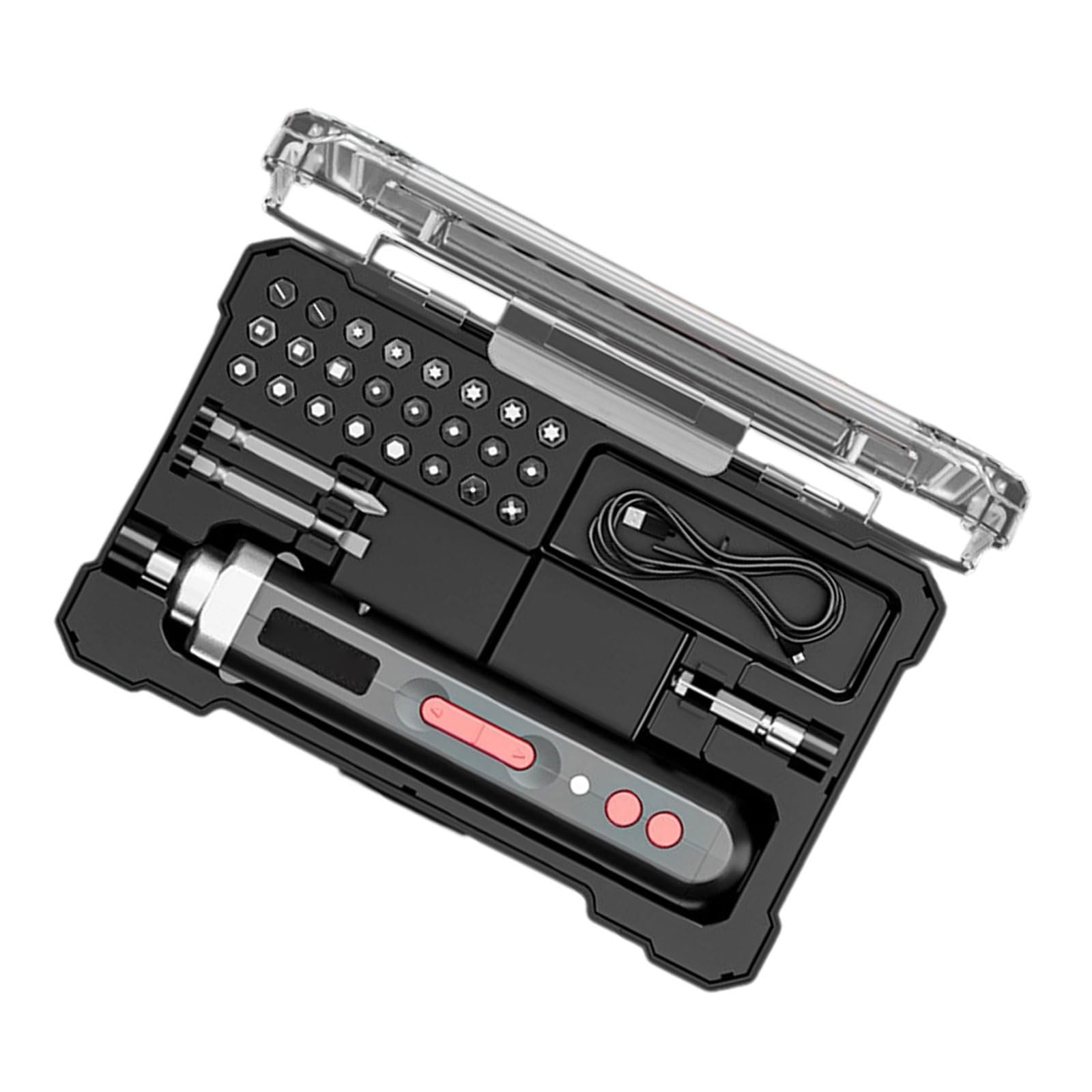 Cacciavite a batteria ricaricabile Impugnatura ergonomica Coppia elevata Impostazione Accessori multipli per assemblaggio di mobili Cacciavite elettrico Cordless