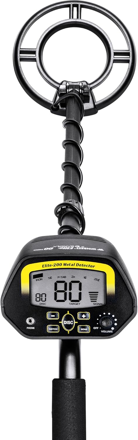 BARSKA Winbest Pursuit-200 Metal Detector, Black (BE12594)