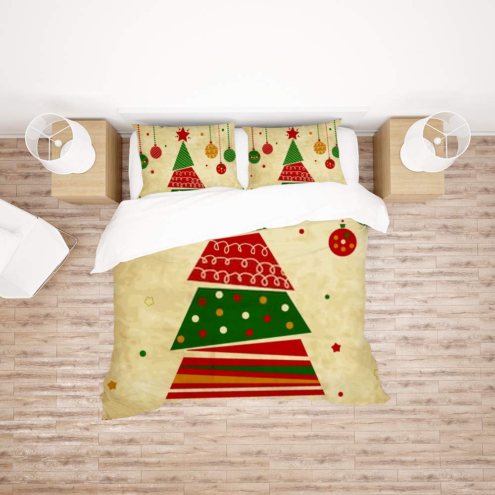 Parure de lit Noël simple pour réveillon chaleureux