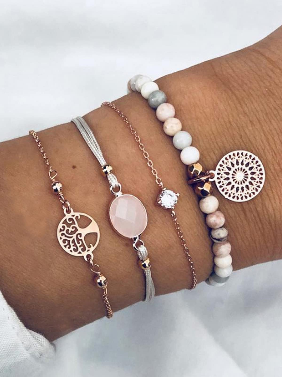 Layered Bracelet with Plating