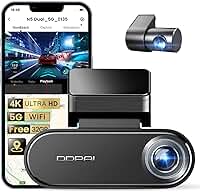 DDPAI N5 Dual 2026 Câmera Veicular, Gravação Frontal e Traseira 4K HDR+1080P, WiFi 5G, GPS, Visão Noturna, Monitoramento Remoto, Armazenamento 32G eMMC Integrado,Modo Estacionamento(Sem Cartão SD)
