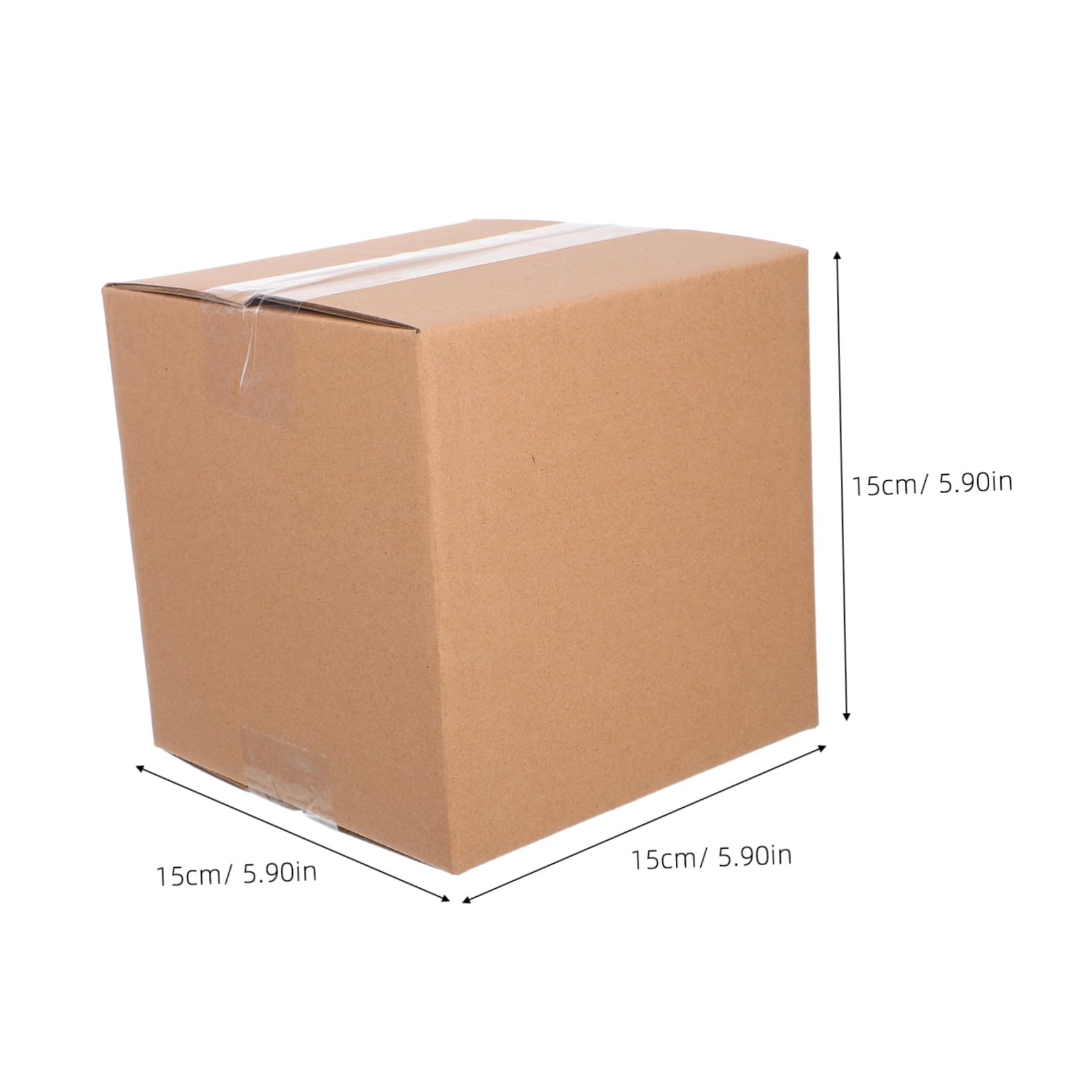 NUOBESTY 15piezas Caja Exprés Cuadrada De Cartón Para Envíos Mudanzas y Almacenamiento Cajas De Embalaje Pequeñas Marrones Para Paquetes Suministros De Embalaje Para Empresas