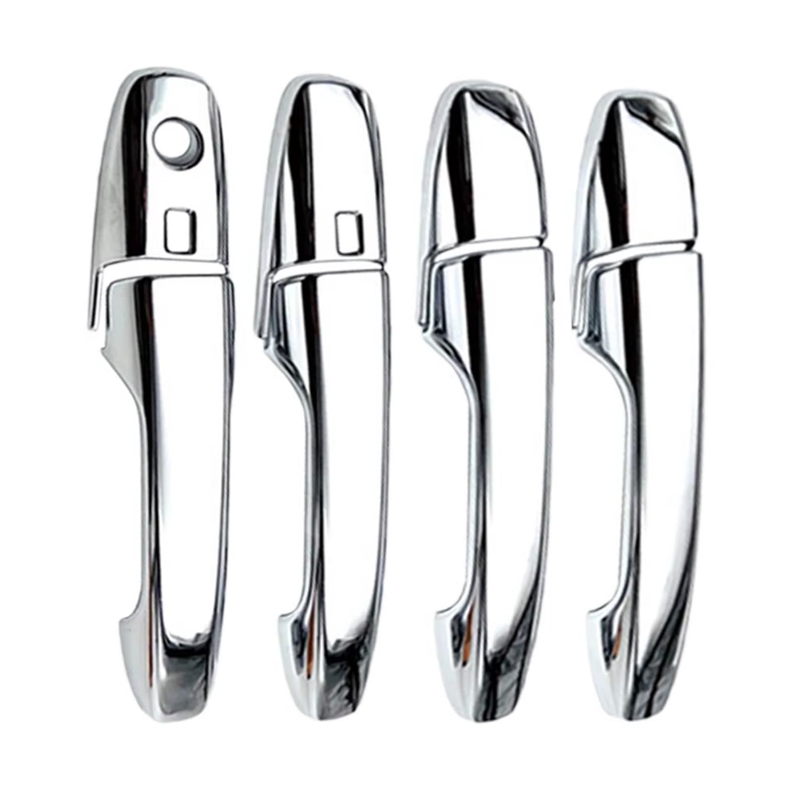 Cfdekoib Silver Exterior Door Handle Cover Car Door Handle Trim Compatible With Yaris For Ativ For Vois 2022-2023 Cap Cover Frame Plus Pair Set Accessories