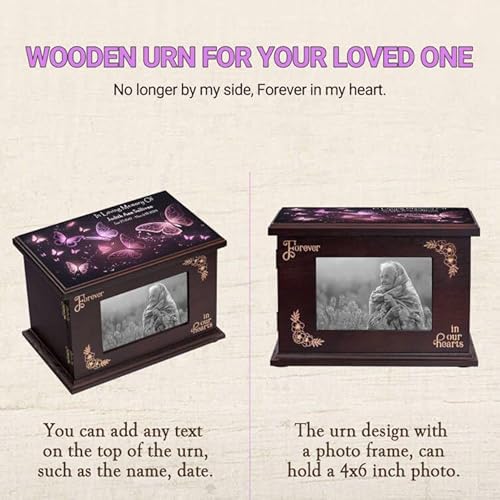 image for ZISAMURE Cremation Memorial Urns for Human Ashes Adult Male Female, Cu