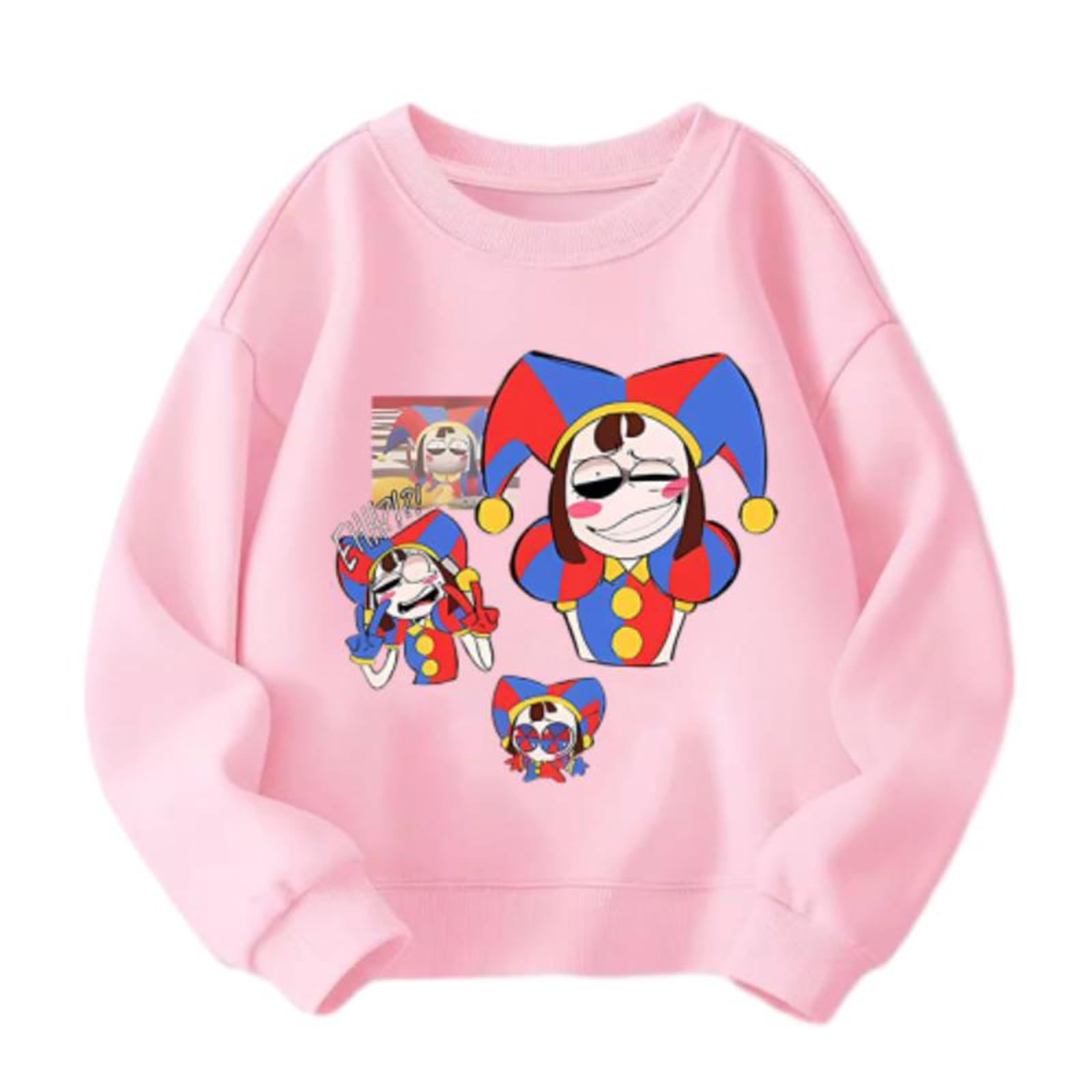 子供服・キッズ服の通販 サーカス｜子ども服のブランド公式オンラインショップ [YBSHOP] アメージングデジタルサーカス 丸首の衛衣 キャラクター  グッズ 子供 裹起毛 長袖 Tシャツ かわいい 子供服 純 [YBSHOP] アメージングデジタルサーカス 丸首の衛衣 キャラクター グッズ 子供 裹起毛 長袖 Tシャツ かわいい 子供服 純