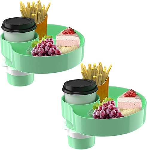 Miniatura 10 de Bandeja de asiento de automóvil para niños, bandeja de viaje con portavasos para bebé, asiento de automóvil para niños, organizador de aperitivos