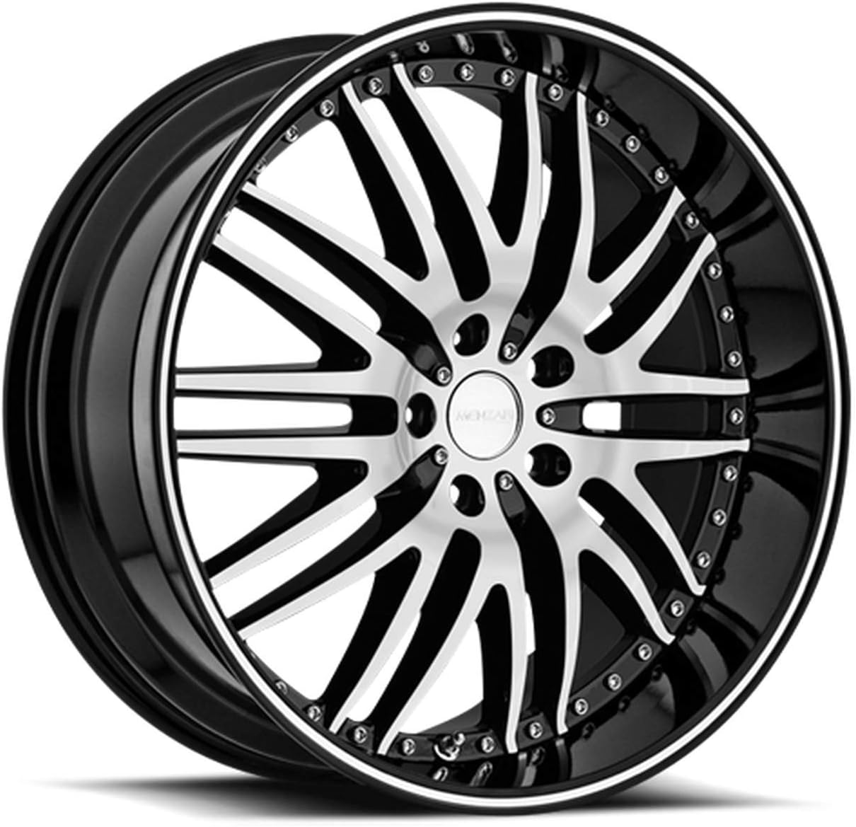 Menzari Z04 22x8.5 5x114.3 +35mm Black/Machined Wheel Rim