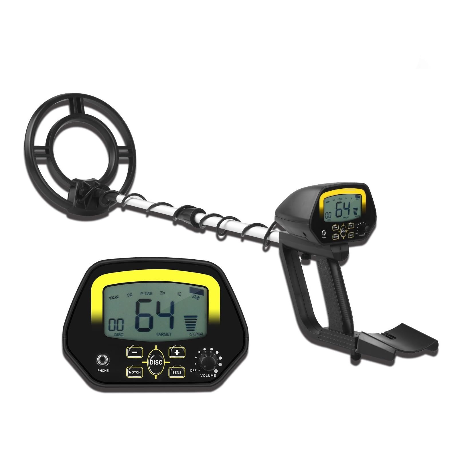 JKJZSALJ Md4060 Metal Detector High Sensitivity Underground Metal Detector Gold Digger Detector Adjustable High Accuracy