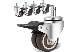 WEIBIDA 2-Inch 5-Pack Locking Office Chair Casters