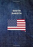 great southern denim co  SOUTH DAKOTA: 7x10 Sketch & Write Notebook : Denim USA Flag SD (USA 50 States Denim Jeans)