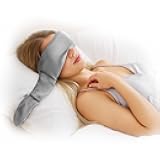 Weighted Eye Mask for Sleeping, Blackout Gravity Sleep Masks for Women Men, Cloud-Like Comfort Softness, Memory Foam, 3D Contoured, Night Eye Covers for Side Sleeper, Meditation & Relaxation (Gray)