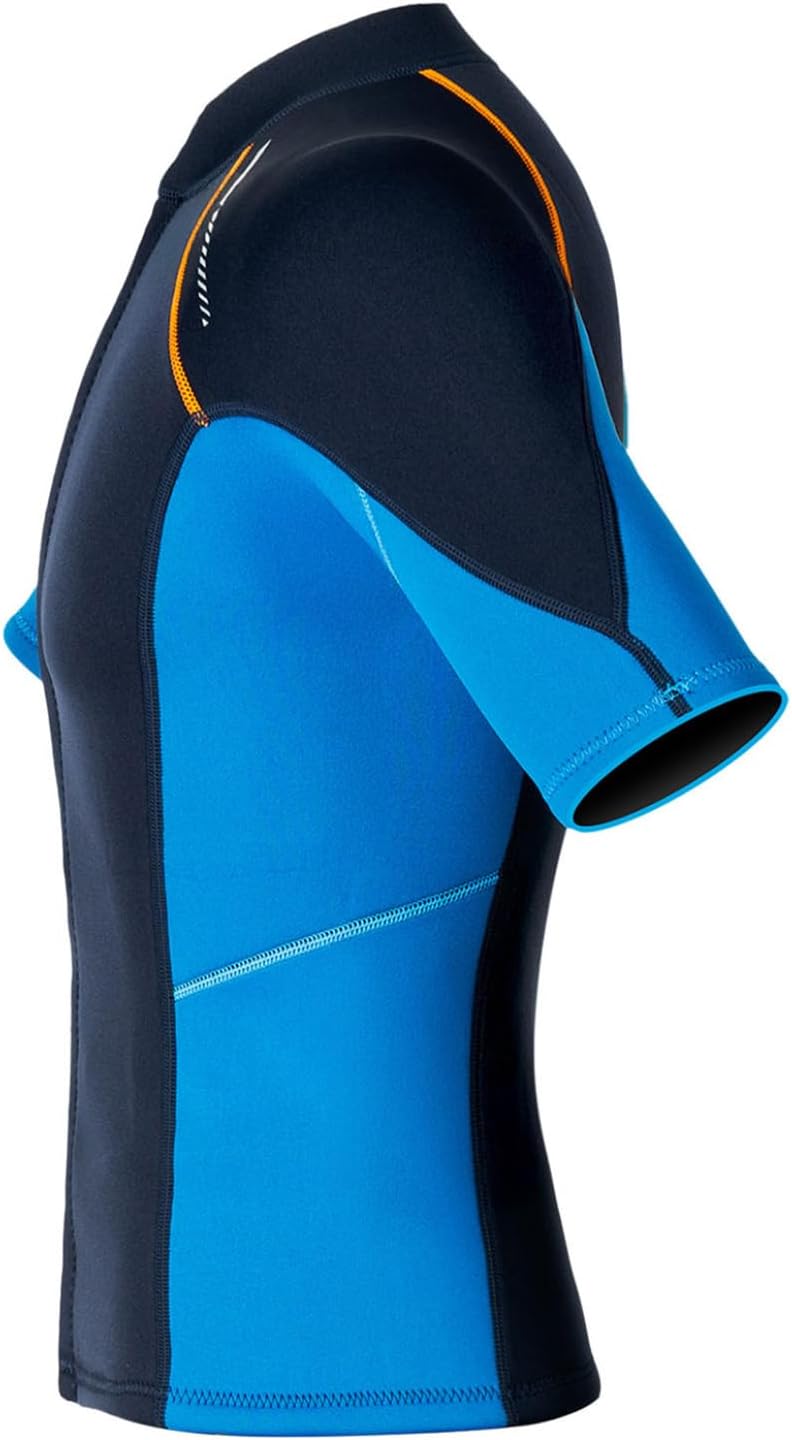 Men 1.5mm Neoprene Front Zip Swim Shirt Wetsuit Tops Surfing Diving Swimming Diving Surfing Suit
