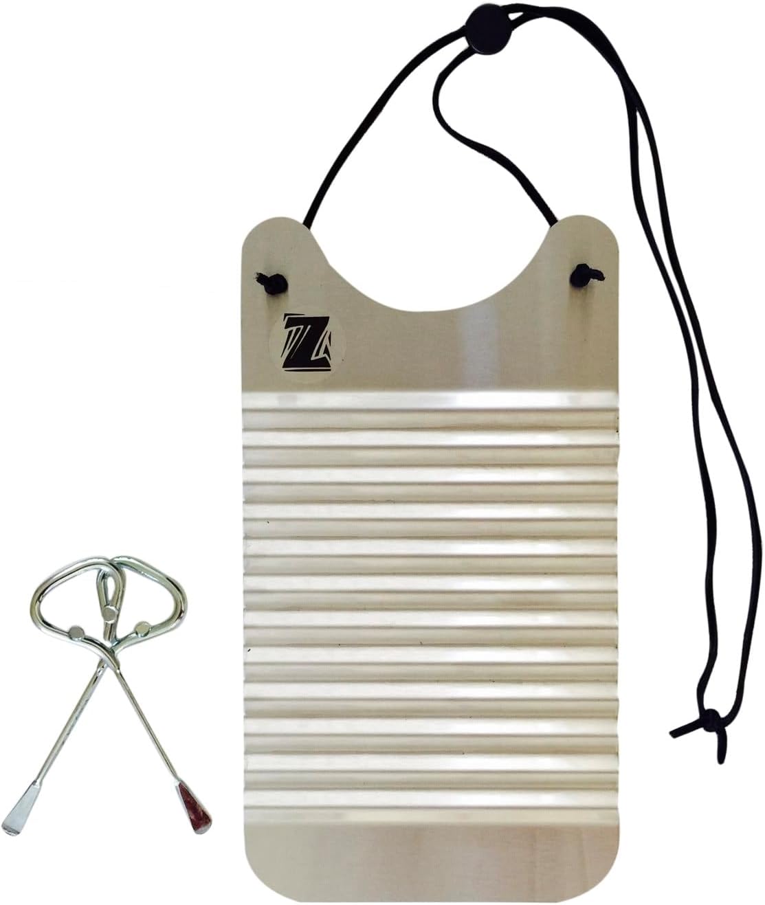 Washboard Rubboard Scrubboard Handmade Silver Mini Zydeco 6 x11 Inches Stainless Steel Musical Washboard Percussion Washboard Instrument