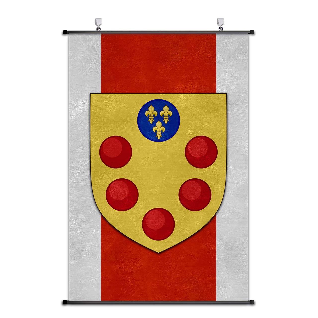 Nice Captain Ancient Famous House Coat of Arms Emblem Banner Scroll Poster Cloth Print Decor (House of Medici)