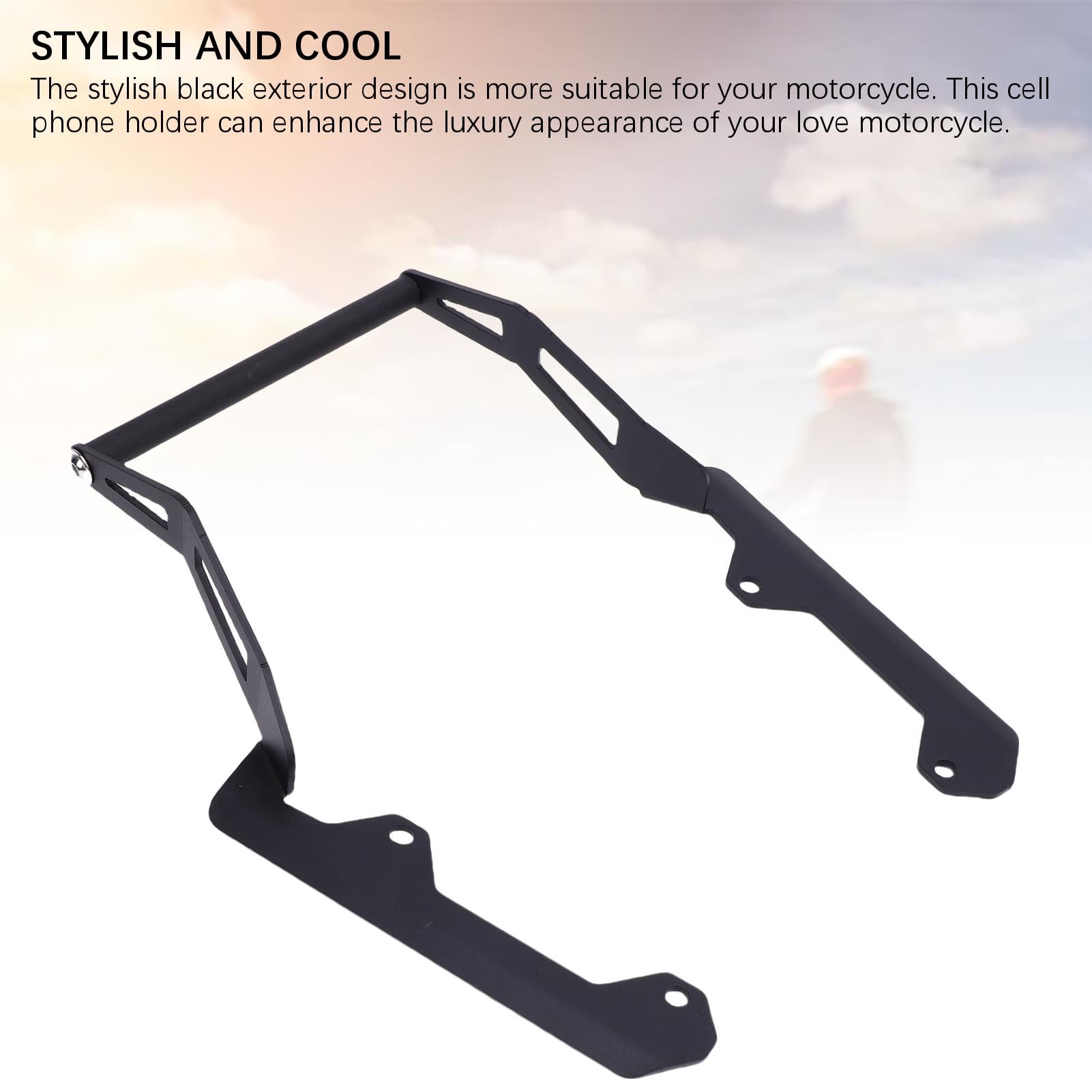 Fockety Support de Fixation pour Barre de Navigation GPS pour Moto SR GT 200 2022-2025, Extension de 12 mm à 22 mm, Support de téléphone Portable pour Barre transversale
