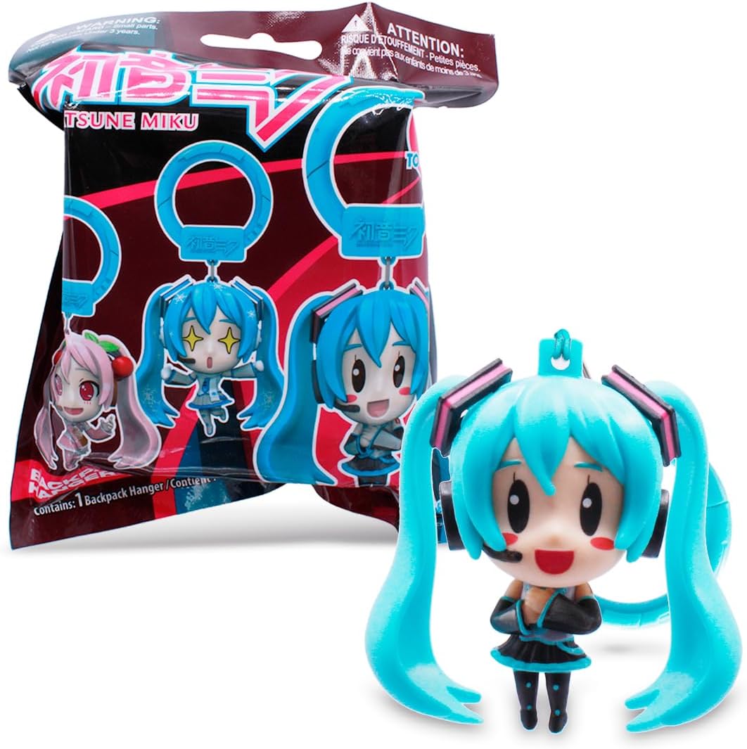 Just Toys โ Hatsune Miku Backpack Hanger Keychain Blind Bag | 6 Vocaloid designs to collect, 1 random hanger per foil bag. 2 inch (5 cm) PVC. Officially Licensed