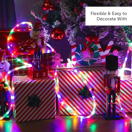 The Christmas Workshop 77610 10 Metre LED Rope Lights | Indoor and Outdoor Christmas Lights | Multi-Coloured | Christmas, Weddings & Gardens | Speed Control