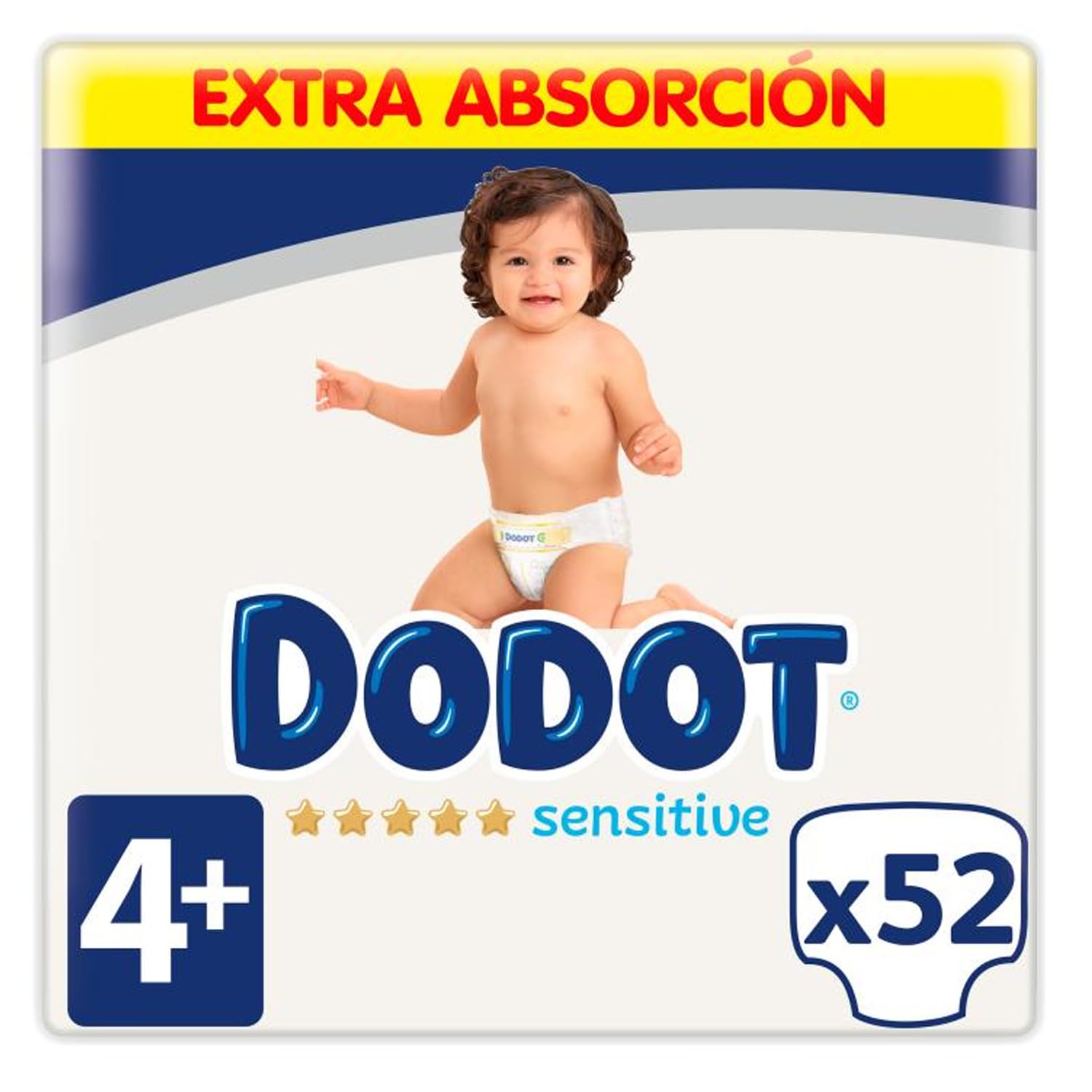 Dodot Sensitive Windeln Gr. 4+, 52 Windeln - 10-15 kg