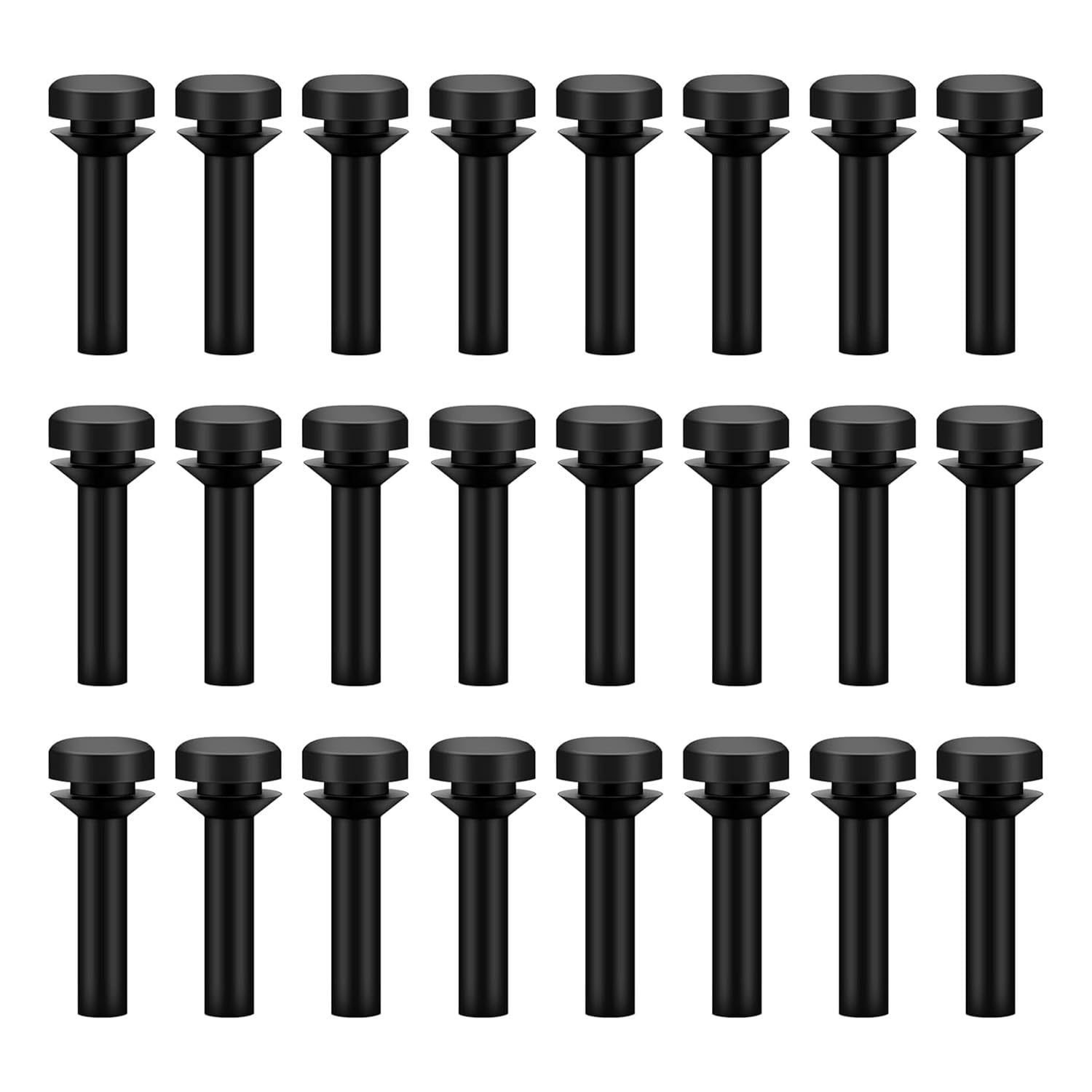 CTRLZS 24Pack WB02X24790 Grate Rubber Feet-Fit Stove Top Range Grate Foot Rubber Pads-Cooktop Grate Foot Replaces 4455270 Easy Install