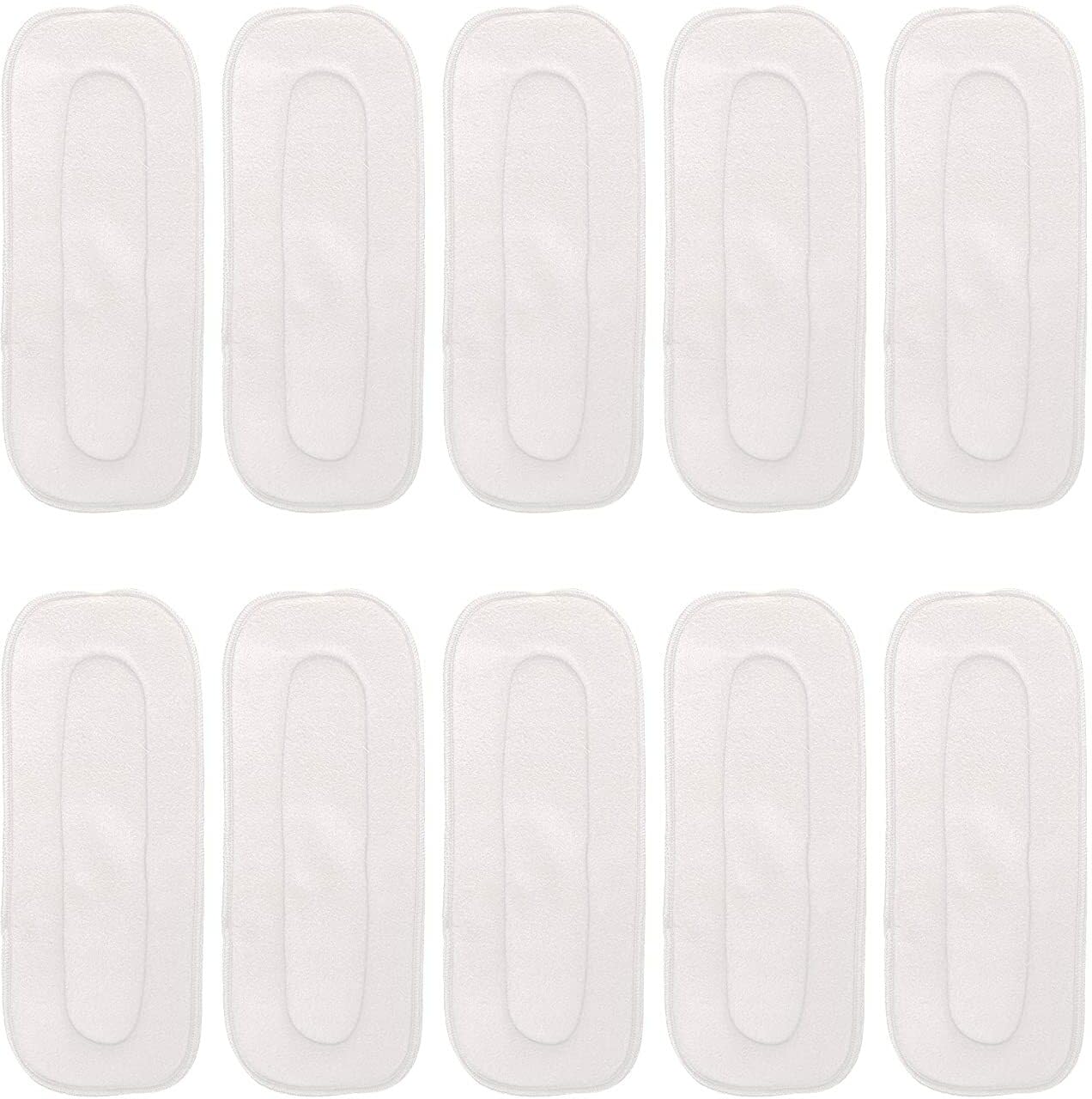 5 Layers Bamboo Charcoal Insert Pad | High Absorbent | 30 x 12 cm | Easy To Wash & Dry | Reusable Pads | Diaper Insert Pad | Pack of 10-image-16