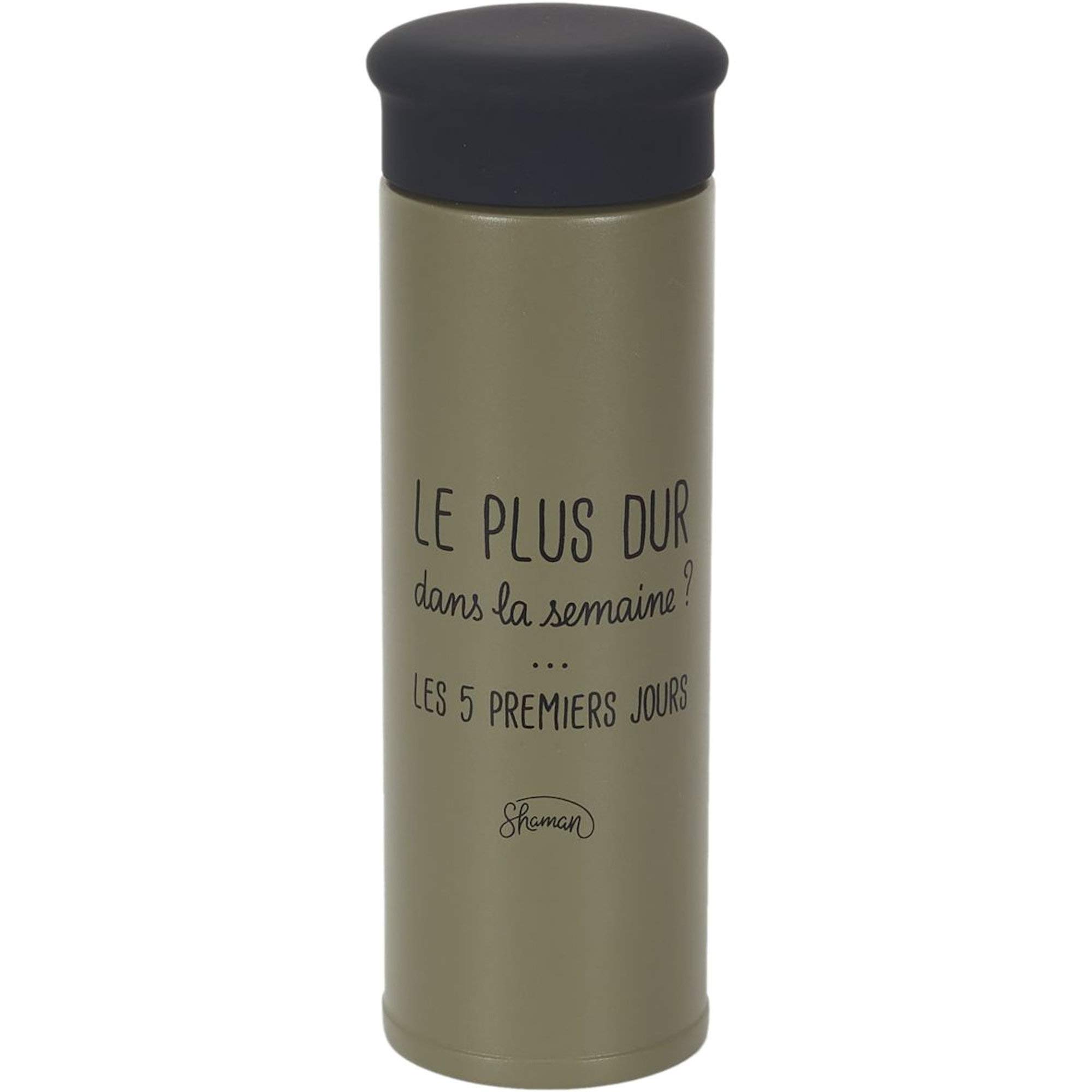 Gourde avec infuseur Le Fabuleux Shaman stop à l'eau plate ennuyeuse