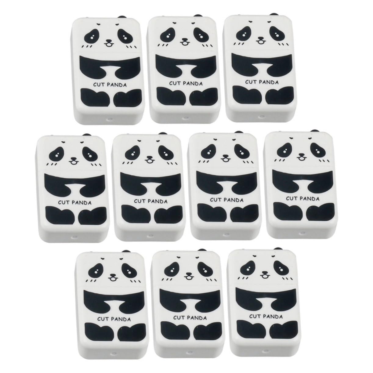 HOMSFOU 5 Sätze Panda Radiergummi Panda Eraser Süße Radiergummis Zeichenkunst-radiergummi Urlaub Briefpapier Schulbriefpapier Radiergummi Für Künstler 10 Stück * 5