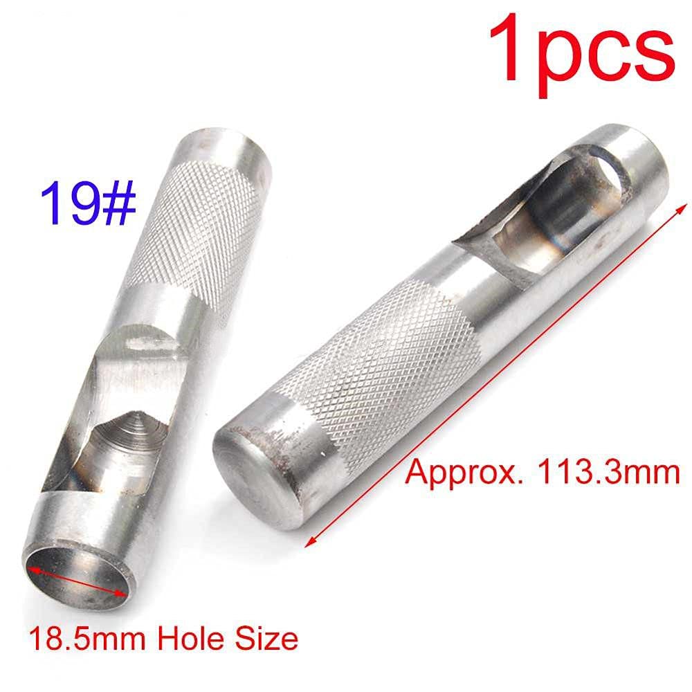 1 Stück 25 Größe Hohlstanzen Metallstanzwerkzeuge Leder Bastelset Gürtelstempel für Leinwandkleidung Rundstanzen 1,0 mm bis 25 mm, M19