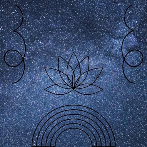 『Soundscape starlights music/ binaural meditation music/ alpha waves』のカバーアート