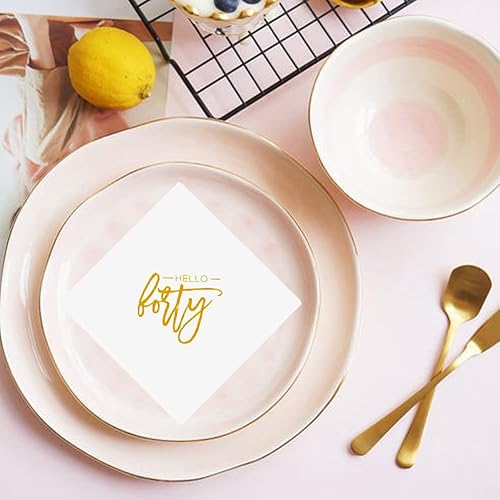 Miniatura 5 de Divertidas servilletas de cóctel de cumpleaños, paquete de 50 servilletas divertidas de papel para regalo de médico, broma de escritura cursiva fea