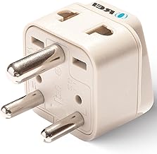 Orei Grounded Universal 2 in 1 Plug Adapter Type D for India and More