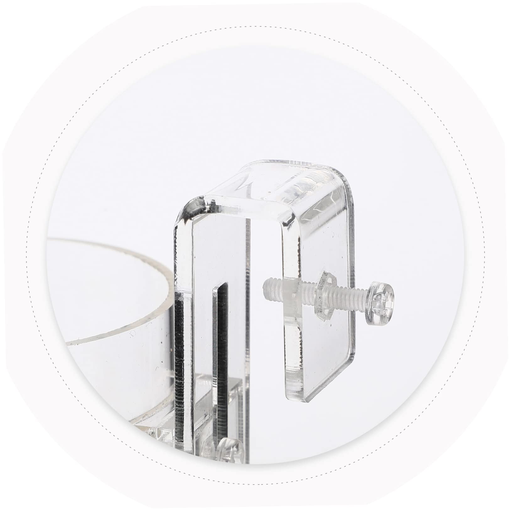 DOITOOL 4piezas Anillo Alimentación para Peces De Acuario Círculo Flotante De Acrílico para Alimentación De Peces para Comida De Plancton y Gestión De Acuarios
