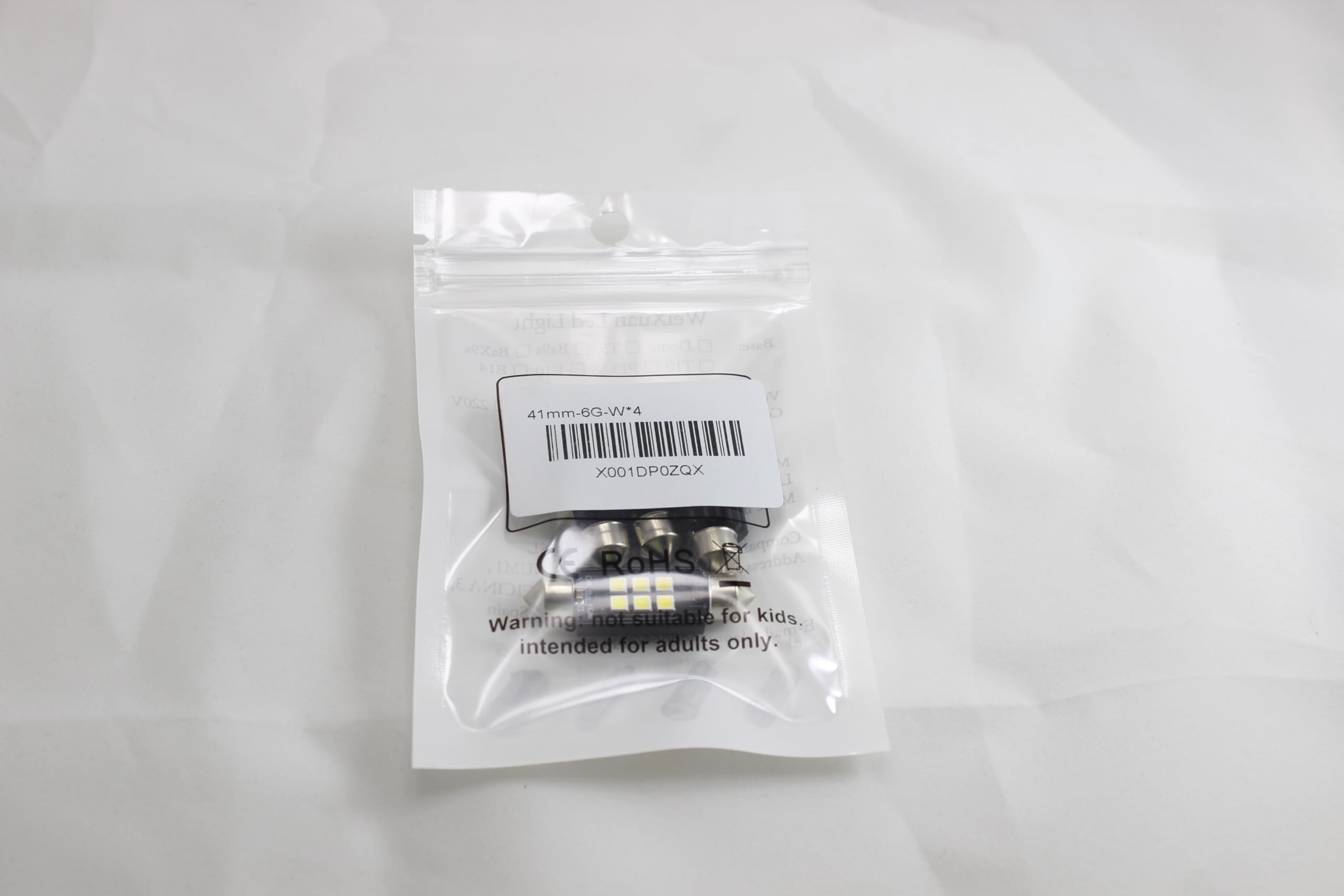 Festoon-31 mm / 36 mm / 39 mm / 41 mm C5W C10W żarówki LED Canbus 3030 6-SMD bez błędów kopuły do czytania do wnętrz samochodów 12 V / 24 V 3 W lampa samochodowa (biała, 41 MM)
